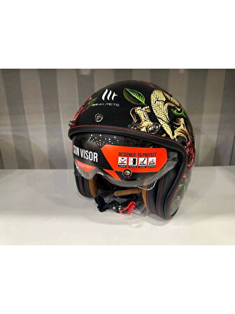 Mt Helmets Kask mt Lemans 2 Sv Breakout B9 Parlak Şeffaf Vizörlü