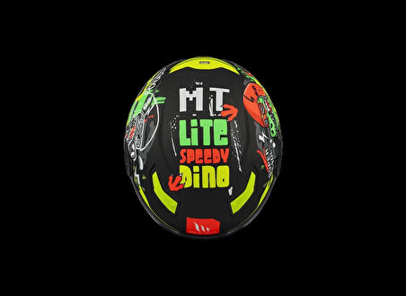 KASK MT ÇOCUK LITE DİNO A1 MAT SİYAH