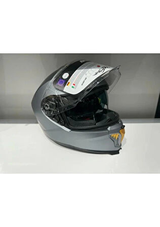 Sway Kask Sway SW-865 Mat Gri Güneş Gözlüklü