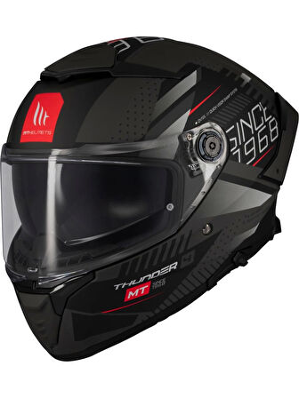 Mt Helmets Kask mt Thunder 4 Sv Luminence D1 Mat Gri/siyah