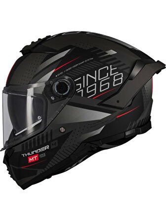 Mt Helmets Kask mt Thunder 4 Sv Luminence D1 Mat Gri/siyah