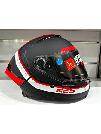 Mt Helmets Kask mt Thunder 4 Sv R25 B5 Mat Siyah/kırmızı