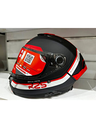 Mt Helmets Kask mt Thunder 4 Sv R25 B5 Mat Siyah/kırmızı