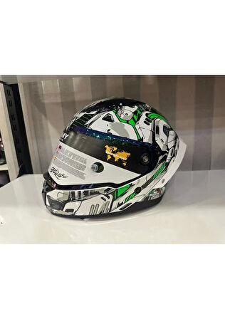 Sway Kask Sway Sw 850 Whıte/green Full Face