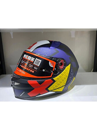 Mt Helmets Kask Revenge 2 Lıght B7 Mat Inci Mavi