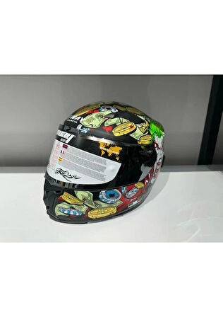 Sway Kask Sway Sw 820 Ugly Fulla Face Gümüş Vizör