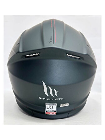 MT Kask mt Genesis Sv Çene Açılır Kask Mat Anthracite Grey