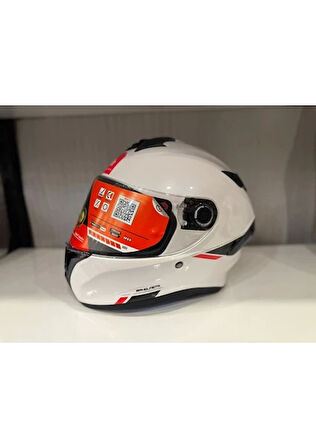 Mt Helmets Kask mt Helmets Targo S Solid Parlak Beyaz