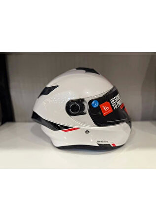 Mt Helmets Kask mt Helmets Targo S Solid Parlak Beyaz