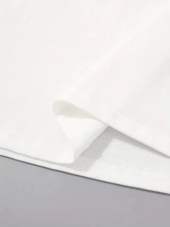 Modi Green Baskılı Oversize Bisiklet Yaka T-shirt - Beyaz