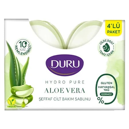 4 Adet Duru Hydropure Aloe Vera Katı Sabun