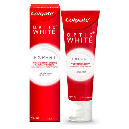 2 Adet Colgate Optic White Expert White Diş Macunu 75 Ml