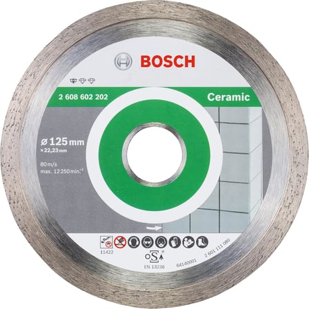 Standard Seri Seramik İçin Elmas Kesme Diski 125 mm, Gri