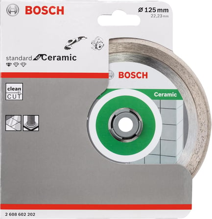Standard Seri Seramik İçin Elmas Kesme Diski 125 mm, Gri