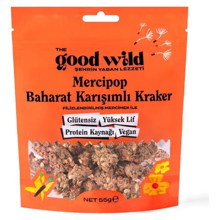 4 Adet The Good Wild Mercipop Baharat Karışımlı Kraker 55 G