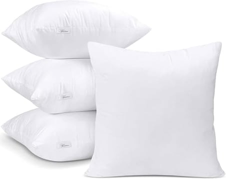 Vionel Home Premium Kare Kırlent İç Yastık 1.Kalite Elyaf Dolgulu Oyuncu Koltuk Yastığı (4, 30x50)