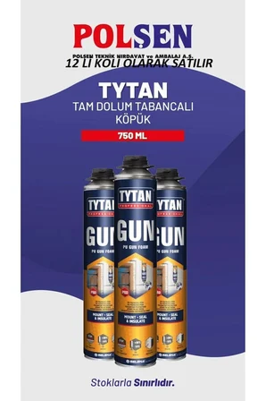 Tytan Tabancalı Köpük 750 ml Koli (12 ADET)