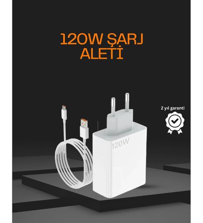 120 Watt Type C Hızlı Şarj Cihazı Oppo Reno 4 5 6 Uyumlu