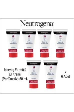Norveç Formülü El Kremi (Parfümsüz) 50 ml. x 6 Adet