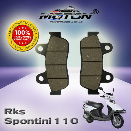Rks Spontini 110 Uyumlu, Yüksek Kaliteli Ön Disk Fren Balatası