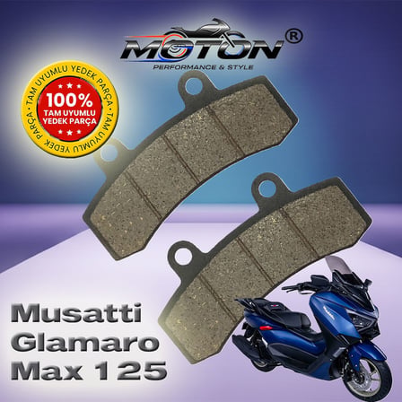 Musatti Glamaro Max 125 %100 Uyumlu, Yüksek Kaliteli Ön Disk Fren Balatası