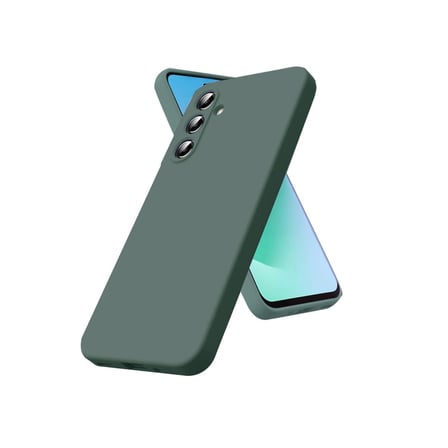 Samsung Galaxy S25 Fe Nano İçi Kadife Silikon - Koyu Yeşil