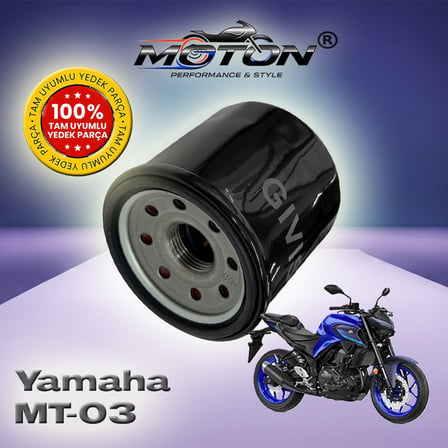 Yamaha MT-03 Uyumlu Yağ Filtresi - Yüksek Performans Muadil Filtre (HF204 / 1WD Uyumlu)