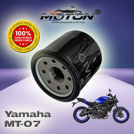 Yamaha MT-07 Uyumlu Yağ Filtresi - Yüksek Performans Muadil Filtre (HF204 / 1WD Uyumlu)