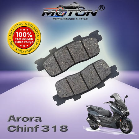 Arora Chinf 318 Uyumlu Arka Disk Fren Balatası - Yüksek Performans