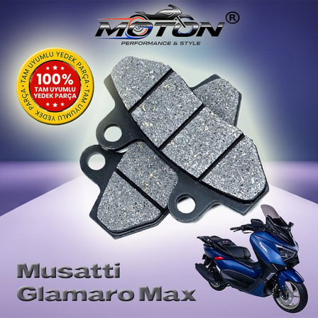 Musatti Glamaro Max 125 Arka Disk Fren Balatası - Yüksek Performanslı Disk Balata