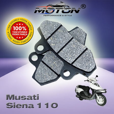Musatti Siena 110 Arka Disk Fren Balatası - Yüksek Performanslı Disk Balata