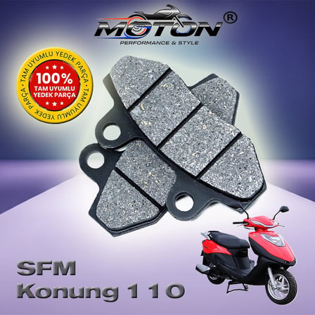 SFM Konung 110 Arka Disk Fren Balatası - Yüksek Performanslı Disk Balata