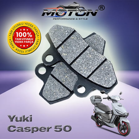 Yuki Casper 50 Ön Disk Fren Balatası - Yüksek Performanslı Disk Balata