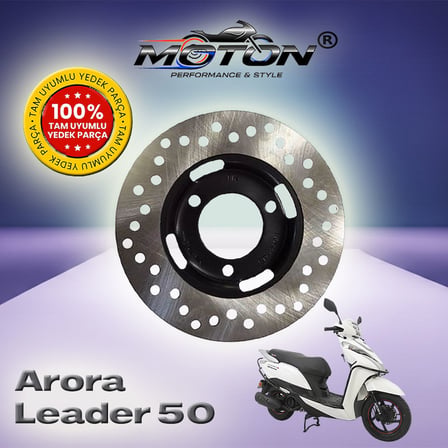 Arora Leader 50 Arka Fren Diski Çanaklı Model (180x48x3.5 mm)