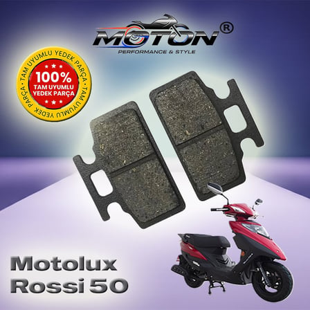 Motolux Rossi 50 Tam Uyumlu, Yüksek Kaliteli Ön Disk Fren Balatası