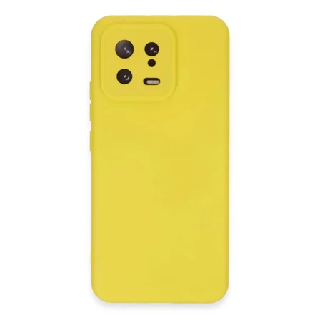 Xiaomi Mi 13 Kılıf Nano İçi Kadife Silikon - Sarı
