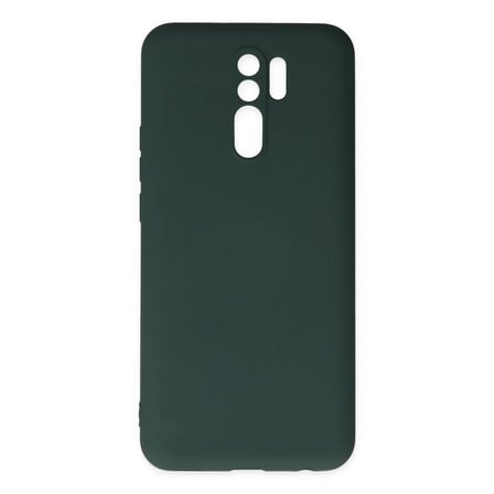 Xiaomi Redmi 9 Kılıf Nano İçi Kadife Silikon - Koyu Yeşil