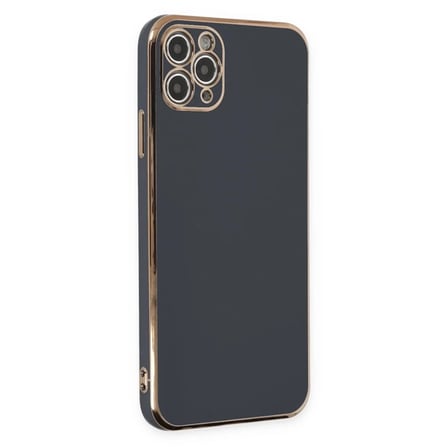 Apple İphone 11 Pro Max Kılıf Volet Silikon - Siyah