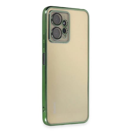 Xiaomi Redmi Note 12 4g Kılıf Razer Lensli Silikon - Yeşil