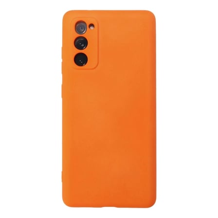 Samsung Galaxy S20 Fe Kılıf Nano İçi Kadife Silikon - Turuncu