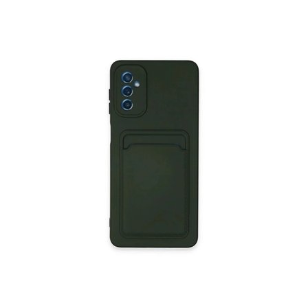 Samsung Galaxy A14 4g Kılıf Kelvin Kartvizitli Silikon - Koyu Yeşil