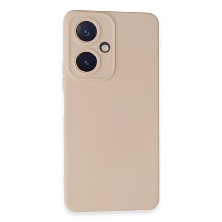 Vivo Y27 Kılıf Nano İçi Kadife Silikon - Pudra