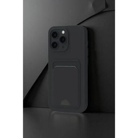Apple İphone 16 Pro Kılıf Kelvin Kartvizitli Silikon - Açık Yeşil