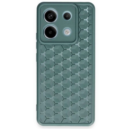Xiaomi Redmi Note 13 Pro 5g Kılıf Petek Silikon Kapak - Koyu Yeşil