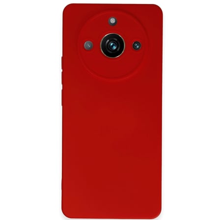 Realme 11 Pro Kılıf Nano İçi Kadife Silikon - Kırmızı