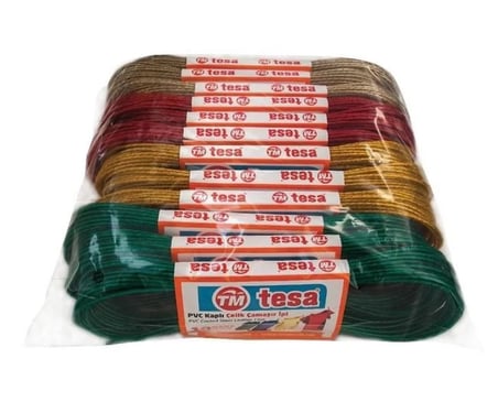 Temsan 12' Li Pvc Kaplama 10 Metre Çelik Çamaşır İpi