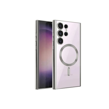 Samsung Galaxy S24 Ultra Kılıf Kross Magneticsafe Kapak - Gümüş