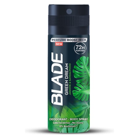 4 Adet Blade Green Dream Deodorant 150 ml