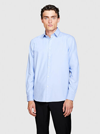 %100 Koton Arkası Pileli Oxford Gömlek Erkek Renkli Gömlek - 323A5ELCSQ02E