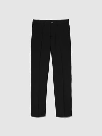 Poliviskoz Slim Fit Formal Pantolon Erkek Siyah Pantolon - 323A4KI356Y89